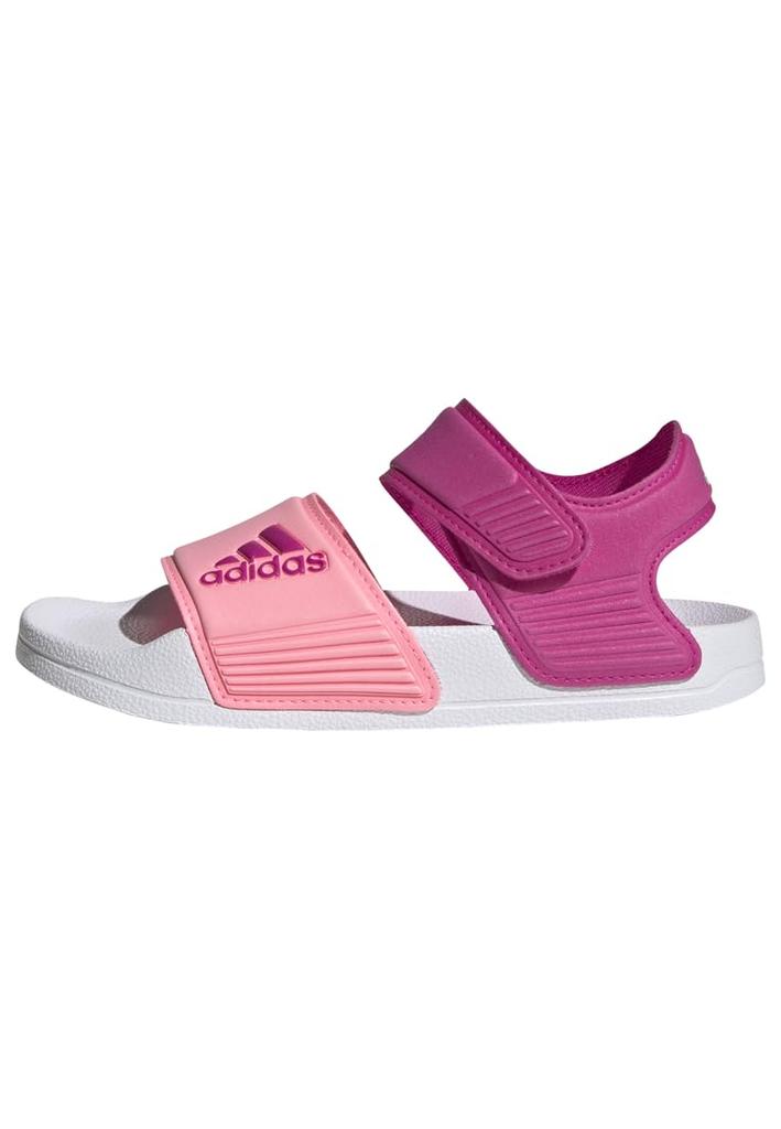 Junior Adilette Sports Sandals for Boys and Lucid Mint cm [Adidas] Girls, 17-22cm, LWS09, Fuchsia/Beam Pink/Pulse (H06445), 18.0