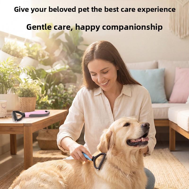 Pet Hair Remover for Cats and Dogs - Thinning Hair Tool To Remove Dander - Hair Shaving Tool for Dogs - Pet Hair Brushing Supplies for Cats
