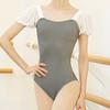 Elegant Ballet Leotard With Short Sleeves And High Cut Design For Professional Dancers And Dance Training