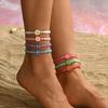 Beads Flower Bracelet Boho Egg Flower Bangle Cute Bohemian Beach Jewelry  Women