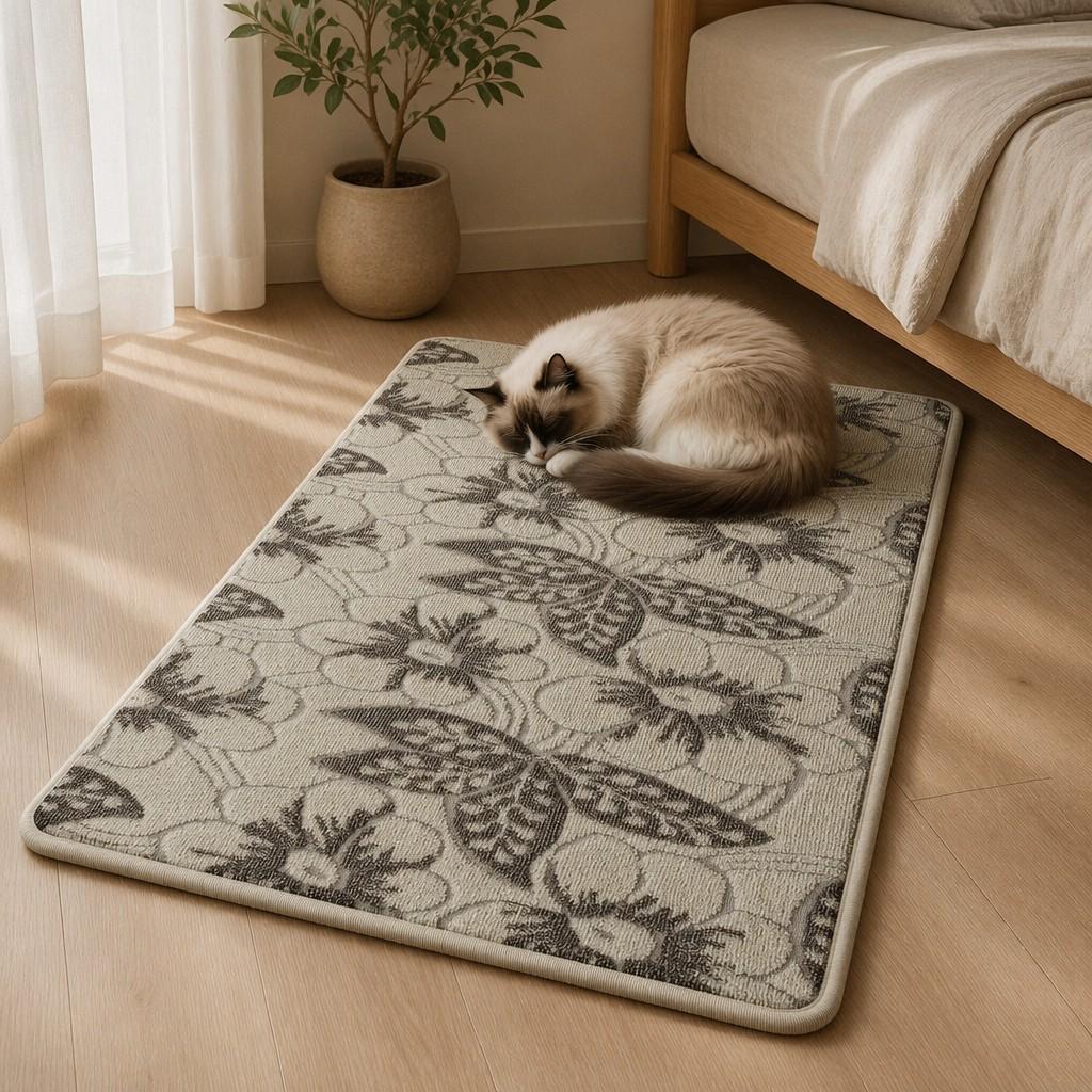 Pet Minimalist Style Small Fresh Entrance Entrance Bathroom Kitchen Floor Mat Floor Mat Non-slip Machine Washable Carpet 2026