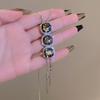 Women Snake Chain Pendant Necklaces Sweater Chain  Long Tassel Necklace Accessories