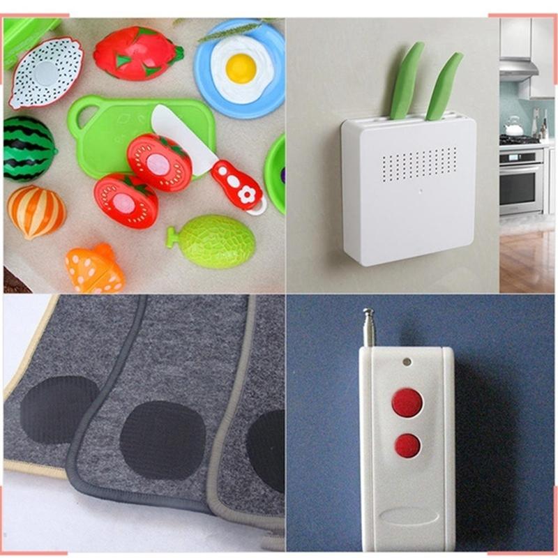 10 Pairs of Strong Self-adhesive Double-sided Adhesive Nylon Tape for Bed Sheet Sofa Cushion Carpet Non-slip Mat