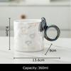 Pearl Color Glazed Porcelain Cup Lovely Bowknot Decor Coffee Mug Dining Table Milk Mugs Afternoon Tea Teacup Fruits Juice Cup