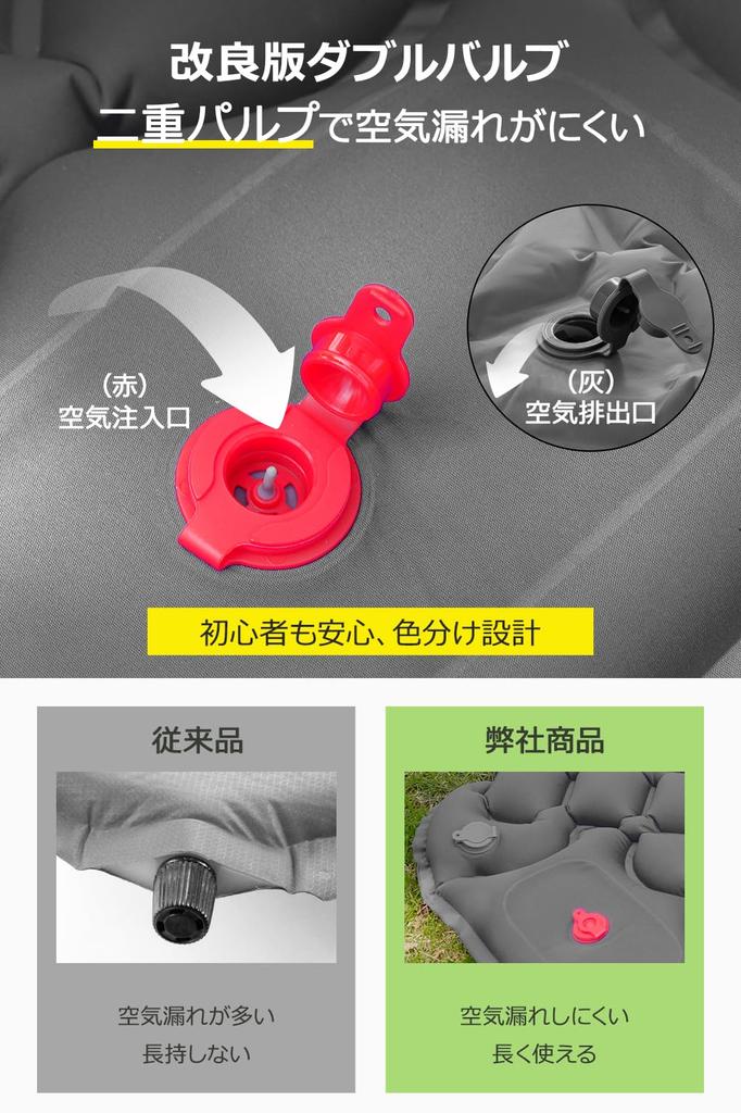 Air Camping Foot Operated Newly Developed Inflates In 25 Car Sleeping Mat with Outdoor Disaster Matton Sleeping R Value Disaster Convenient To Easy