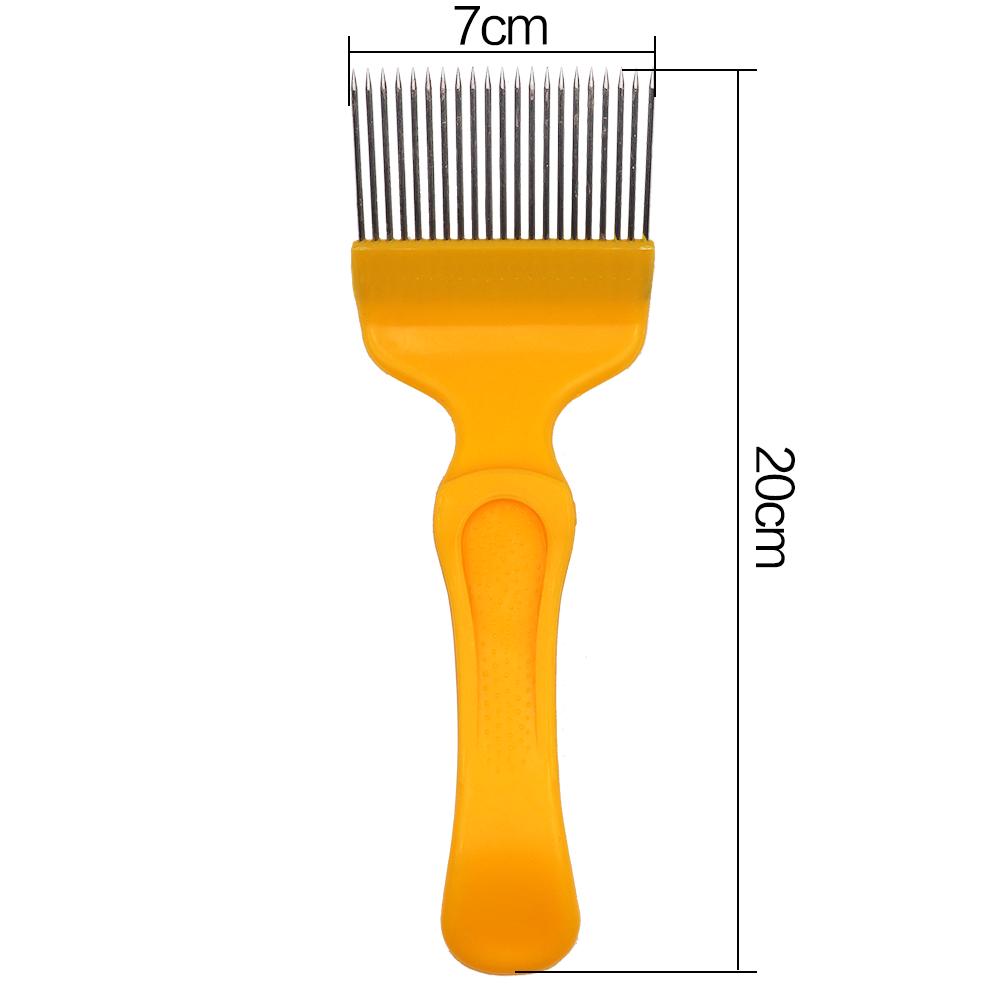 Bee needle Cut Honey Fork Knife Beekeeping Tool With Red And Yellow 21-Needle Honey Comb Shovel Scraper