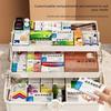 3 Layers Large Capacity Family Medicine Organizer Storage Box Portable First Aid Kit Medicine Container Emergency Pharmacy Box