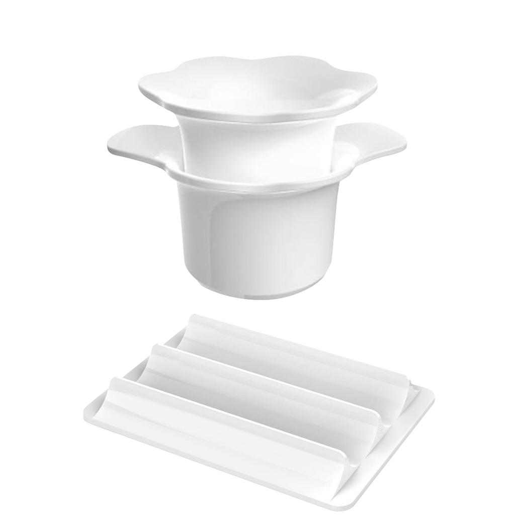 Cake Cutter And Pusher With Tray - Circle Cake Mold Set | Non-3D Printed | 1.75 Size  High-Capacity Dual-Cavity Cake Tray  Smooth & Easy-Clean Su