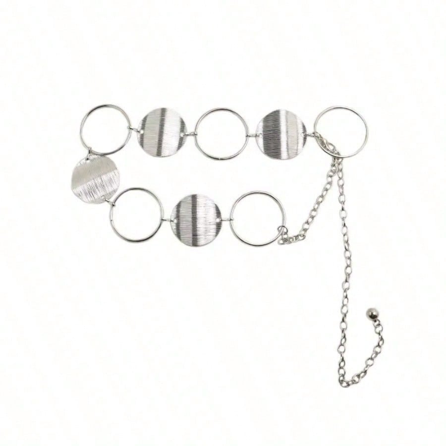 Hundred Matching Dresses, Dress Chains, High-end Feel, Metal Ring Splicing Waist Chain