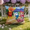 Cute A-Anpanman anime Cushion Cover Home & Car Dual-Scene Pillow Cover: Reversible for Premium Comfort