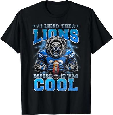 T-Shirt Orgoglio Calcistico Lions Fan Da Prima Che Diventasse Di Moda