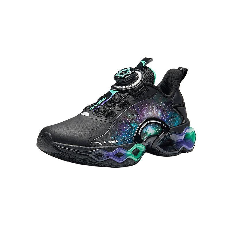 Anta Kids Energy Ring 10.0 Comfortable Versatile Durable Low-Top Running Shoes Men Running Shoes Black 312445588N-7