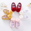 Toddler Baby First Walkers 0-12M Soft Sole Non-Slip Crib Shoes For Girls Newborn Princess Wedding Shoes