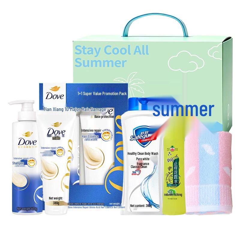 Подарочный набор Dove Summer Cool для ухода за волосами