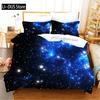 Beautiful Night Sky Customizable Bedding Set of 3 Aldult Kid Bedroom Duvetcover Sets with Pillowcase Twin Full Queen King Size