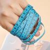 Soft Plastic Tape Measure for Bust, Waist, and Clothing Measurements - Compact Leather Design, Ideal for E-commerce Gifts