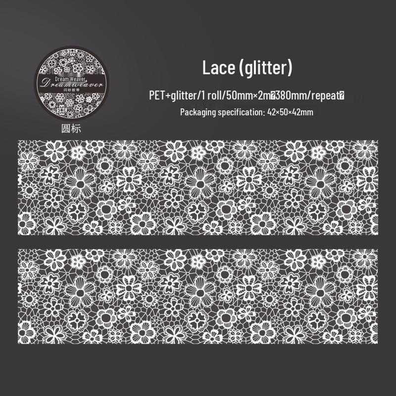 Beautiful Day Glitzer Sand Masking Tape - Dream Weaver Star Serie Loop Aufkleber