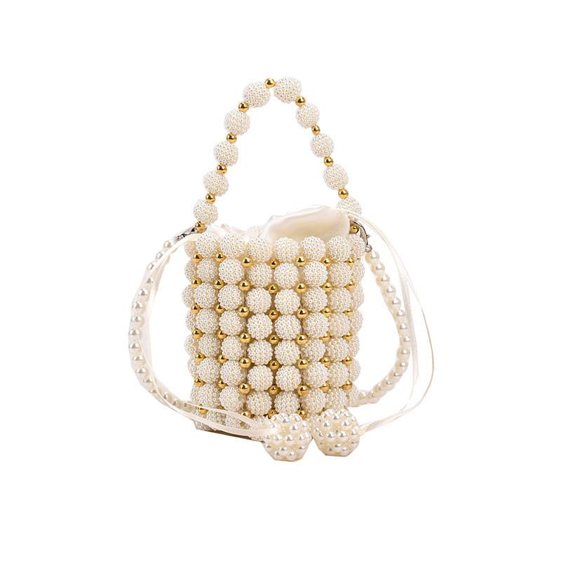 Stylish Cute Children's Handbag New Trendy Pearl Tote Bag For Girls And Boys