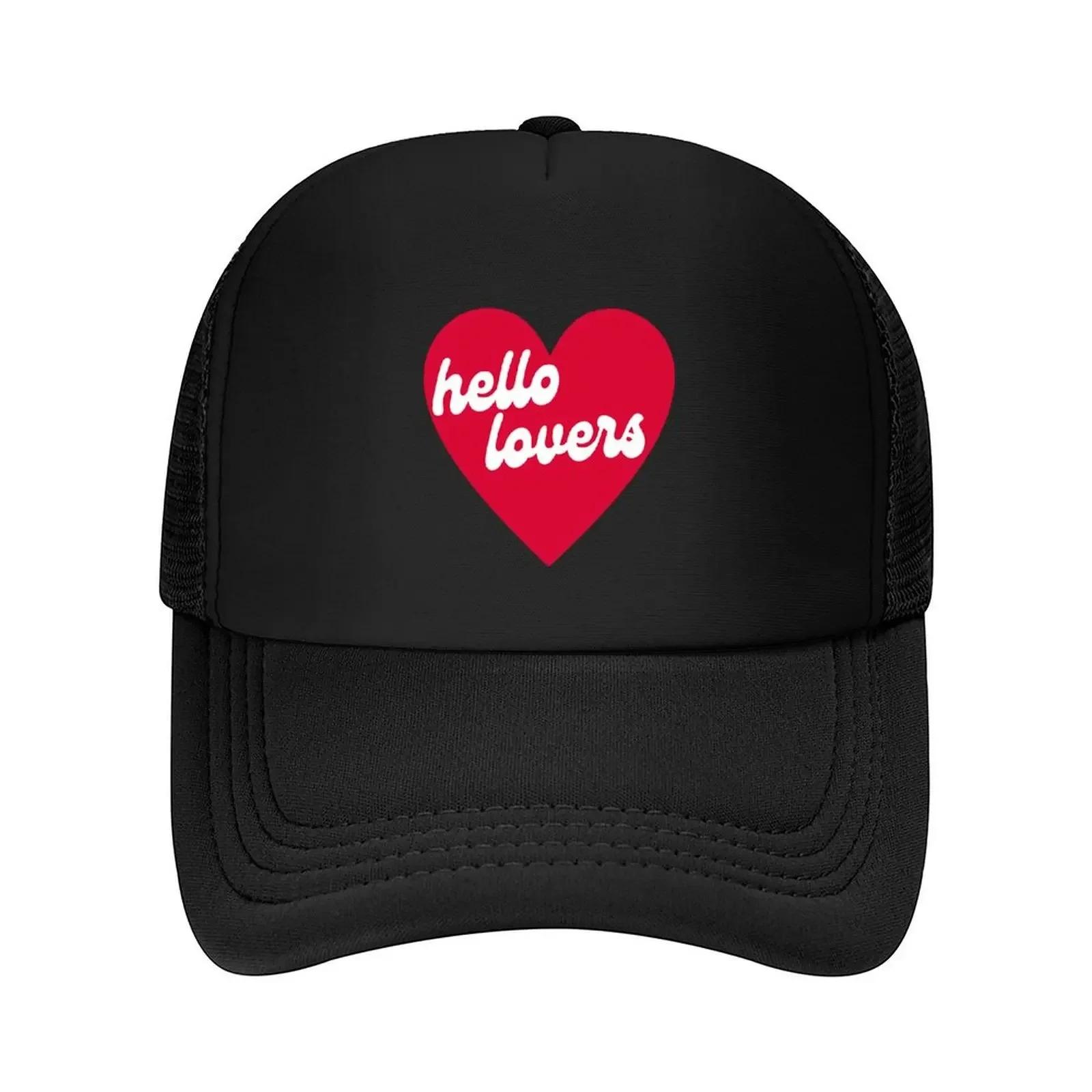 New Hello lovers heart Baseball Cap fun hats Beach Hat Beach Hip Hop Unisex Womens