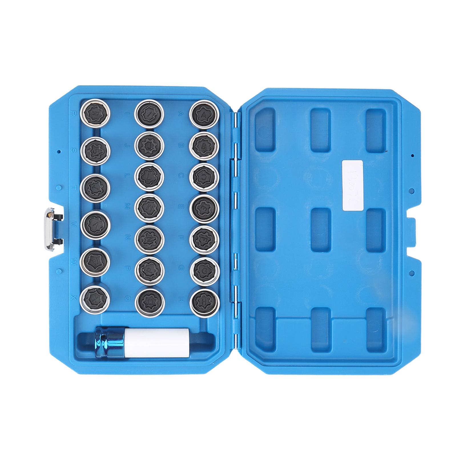 21pcs Anti Thief Wheel Lug Nut