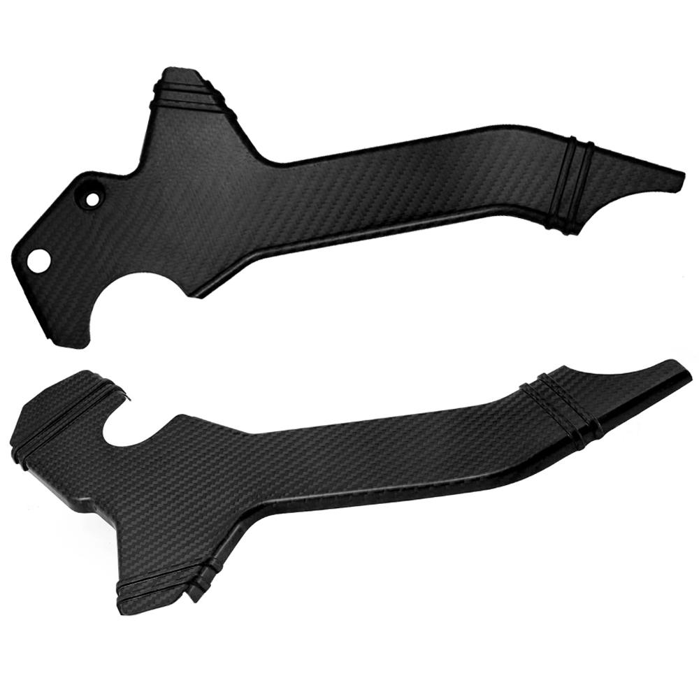 Real Carbon Fiber Frame Guard Protector Covers For Honda CRF300L / Rally / ABS 2021-2025 2026 Left and Right Frame Guard Covers