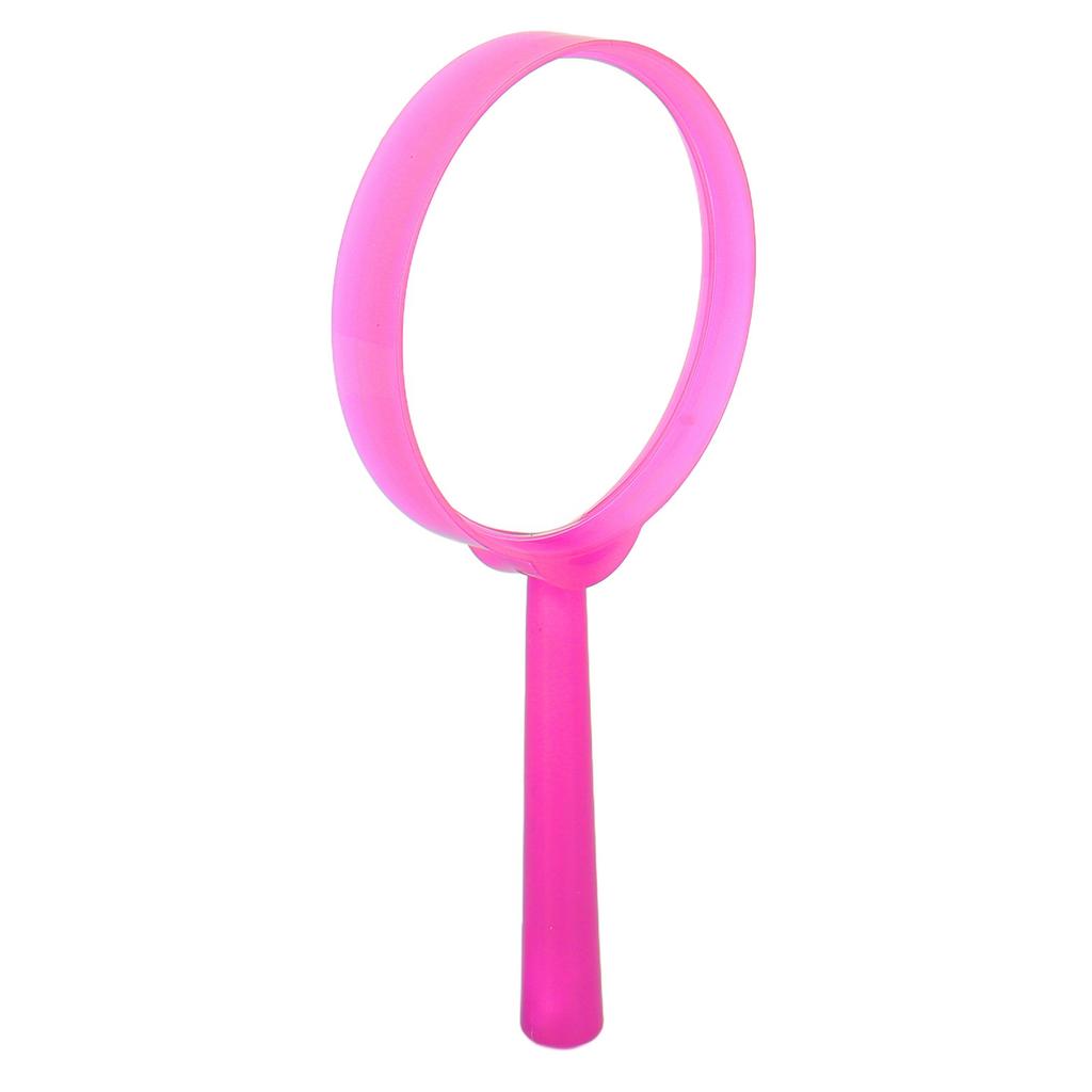 Mini Handheld Magnifier with Plastic Handle Portable Reading Magnifying Loupe for Students ChildrenPink
