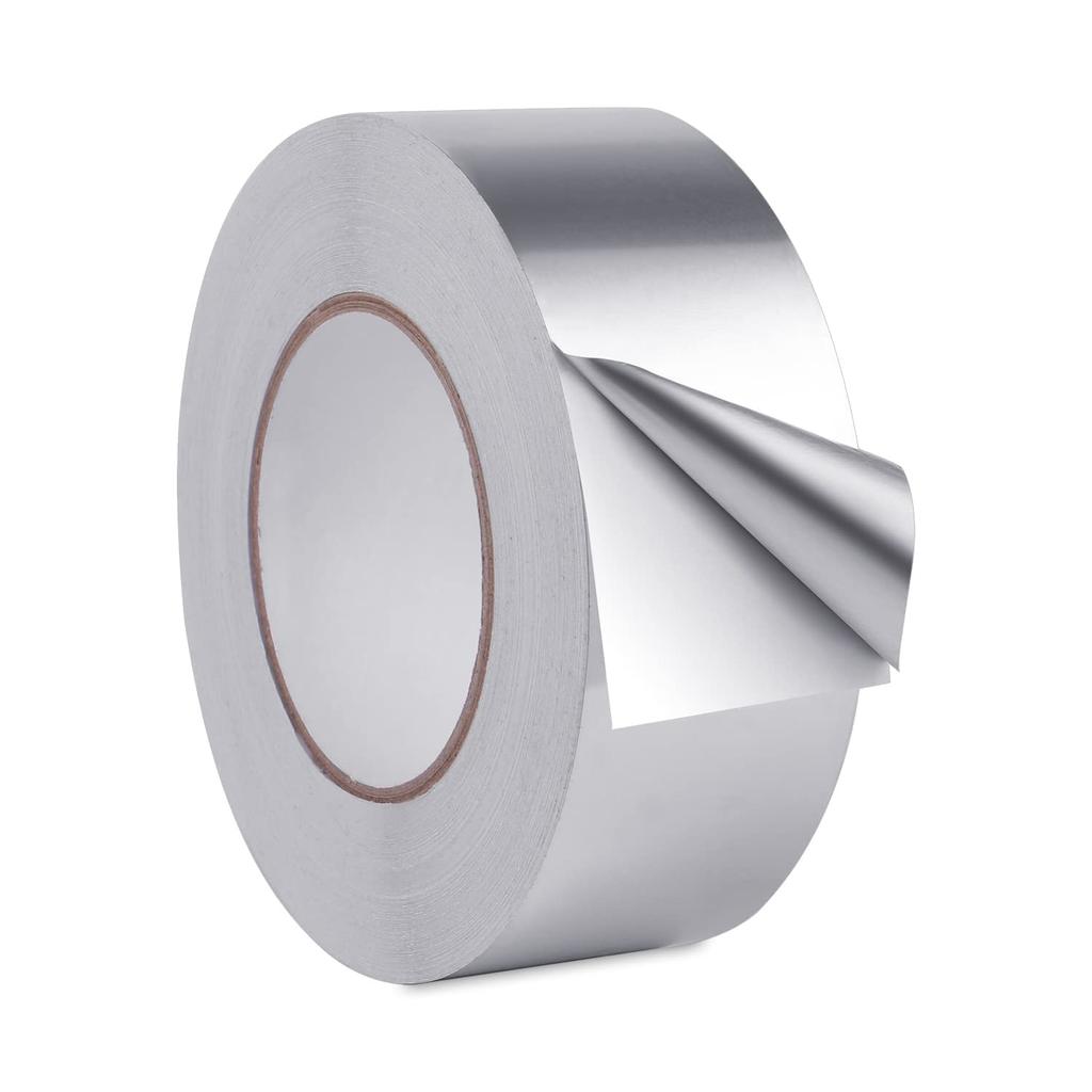 Aluminum Foil Duct Tape, Premium Silver Metal HVAC Heat Resistant Tapes,Dryer Vent Tape for Ductwork, Ducting, Sealing, Patching