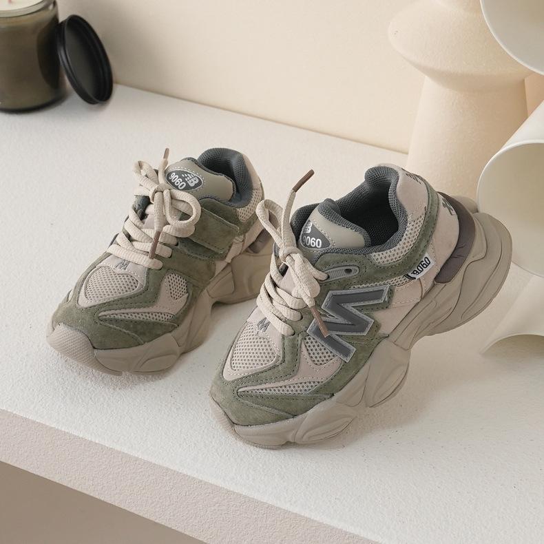 

Children s Dad Shoes [Alphabet Sports] Spring and Autumn New 23107 Boys and Girls Yuanzu Green Grey Little Older Children EVA 25