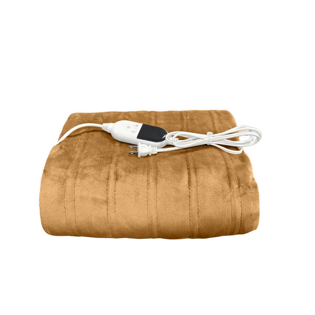 Electric Blanket With 10 Temperature Settings, Overheat , Flannel/lamb Fleece Material.