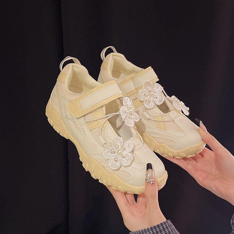 In the Autumn of 2025, the New Thick-soled Model Has a Height Increase of 5.5cm~ Velcro Breathable Mesh Functional Wind Casual Sports Shoes for Women