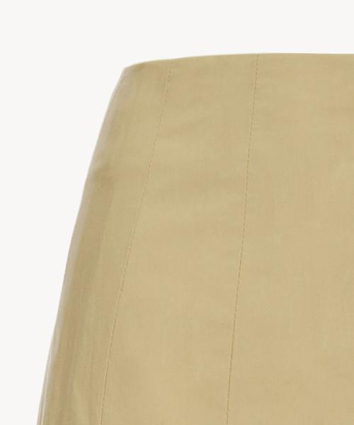 RIDIFI Cotton Pleats Skirt_Beige