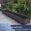 HC Plastic Outdoor Planter Box with Wheels