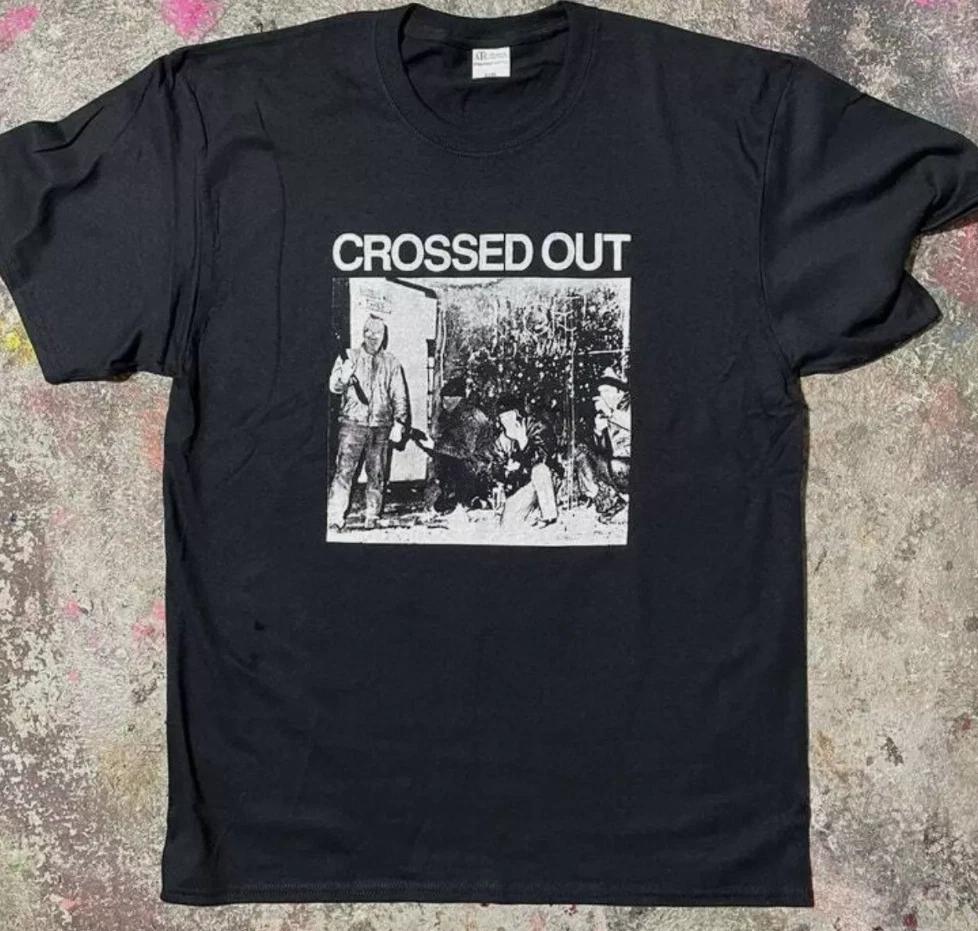 Crossed Out band Shirt, unisex brand new shirt, powerviolence band 3XL