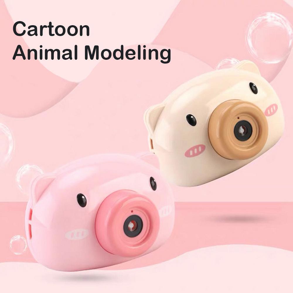 Cartoon Camera Baby Bubble Machine Outdoor Automatic Bubble Maker Bath Toys For Children