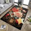 Floral Elegance In Bloom Office Rug Chair Mat, Entryway Carpet, Suitable for Front Door, Bedroom, Living Room, Desk, Holiday Gift