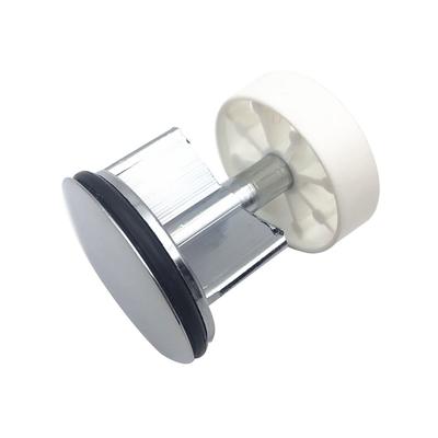 (Great home)Heavy Chrome Plated Basin Sink Waste Up Plug Replacement Brass Metal