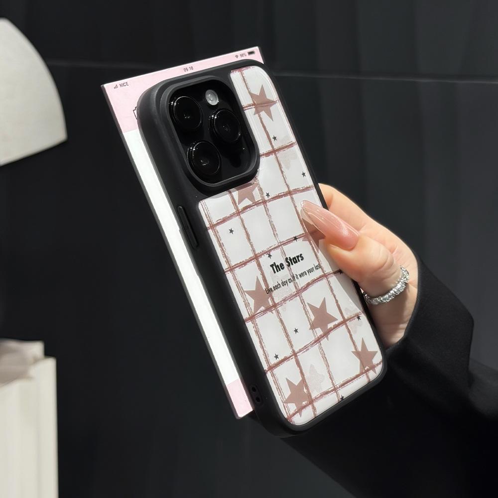 Lattice star water condensation case is suitable for Apple 17/16Promax mobile phone case iPhone13/14 advanced 15 anti-drop.