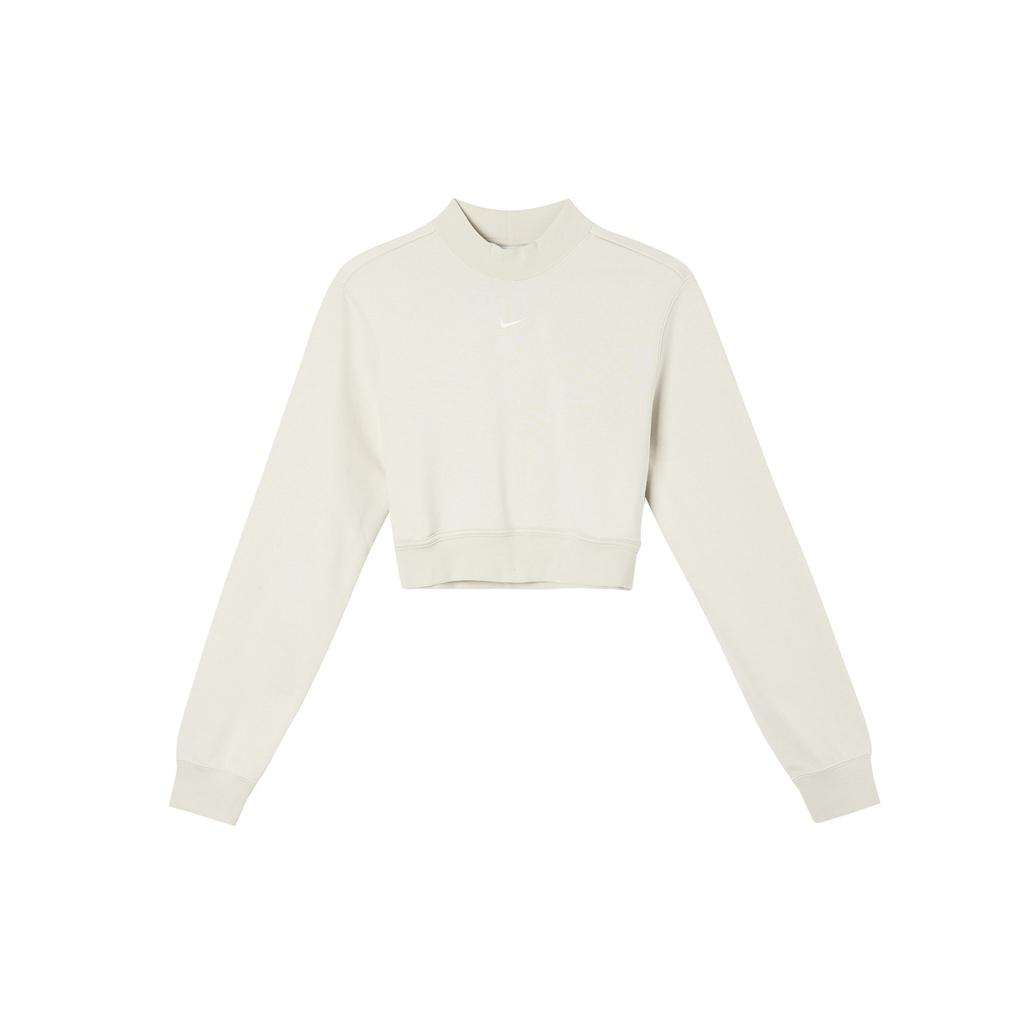 Nike Crop Tops Women's Beige Half Turtleneck Moderate FN2477-104