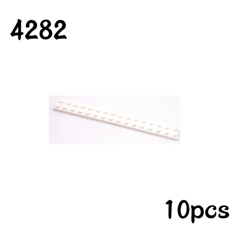 Non-Toxic Newest Building Blocks Thin Figures Bricks Plate 10Pcs Size 2X16 Dots Basepate Board 4282 Toys For Children Gifts