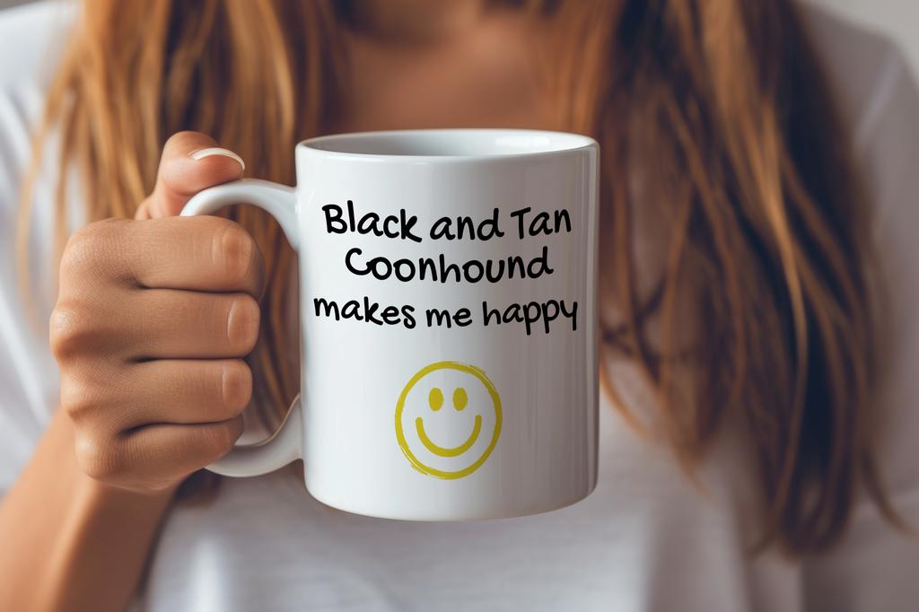 Black and Tan Coonhound I - cup with a dog, cheerful cup for a dog lover, personalized gift from the Art-Dog brand