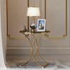 52 Cm Wood, Iron Farmhouse Accent Coffee Table Simple Modern Bedside Round Table Engineer Wood Top Metal Table for Living Room