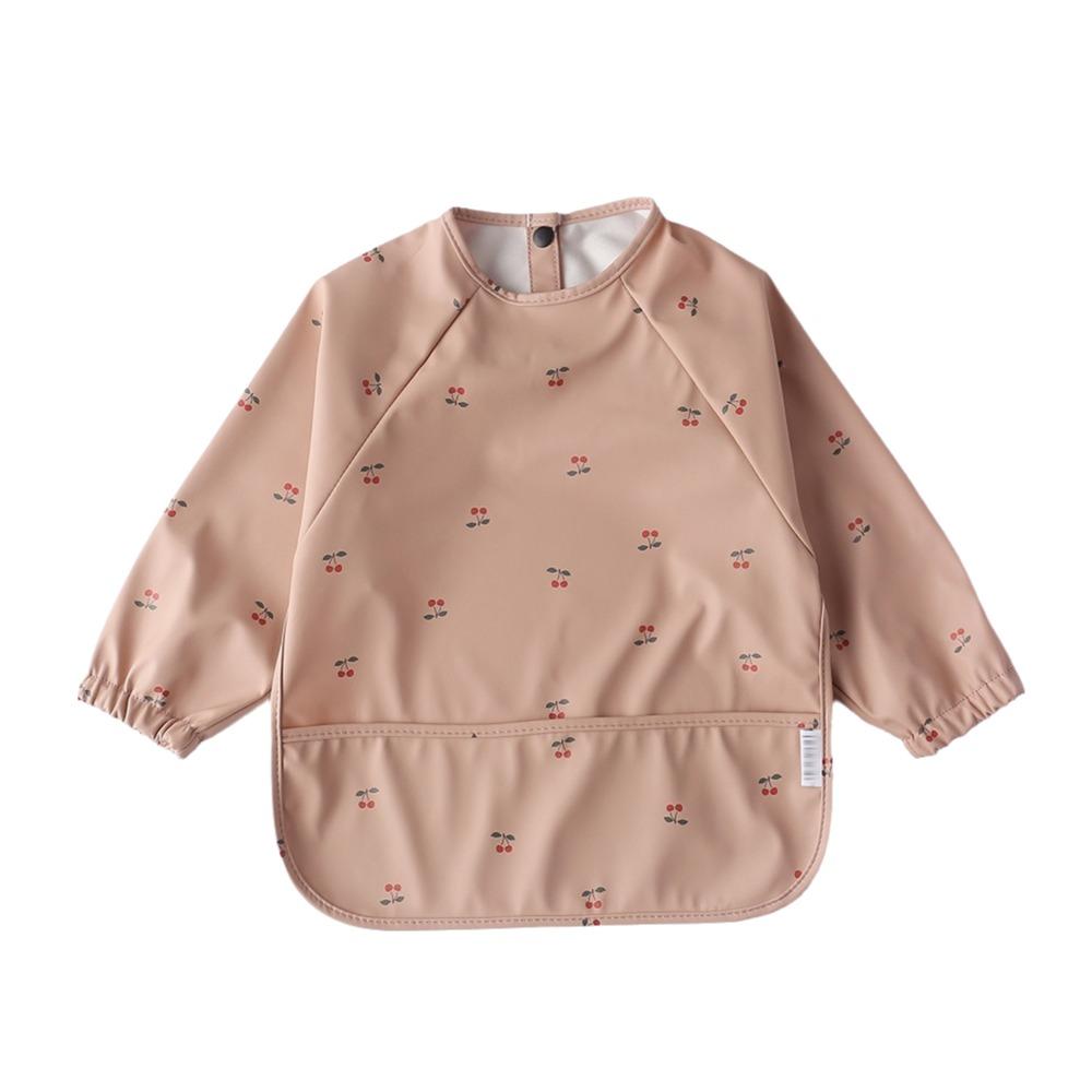 Full Sleeve Bib Outfit Machine Washable Full Coverage Apron Soft Mess Proof Baby Bib  Eating