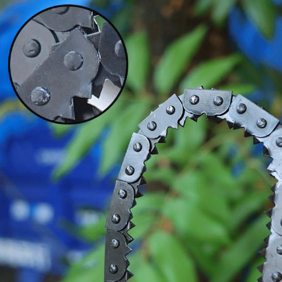 Venkovní ruční řetězová pila Přenosná kempingová obousměrná kapesní řetězová pila Ostré zuby Snadné uchopení Rukojeť pro přežití skládací řetězové pily