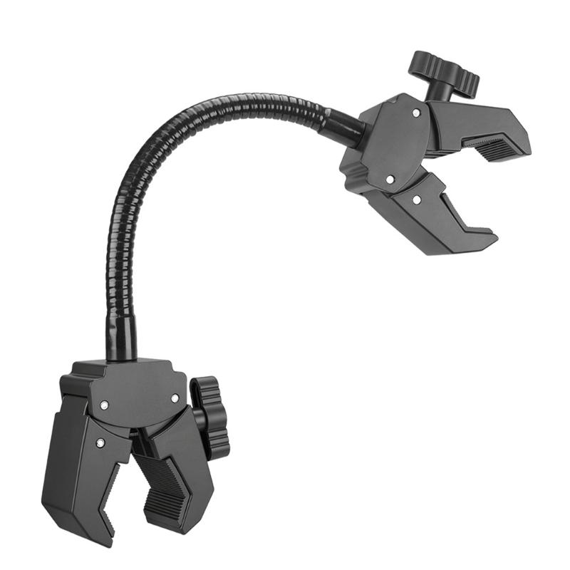 

Photography Double U Clamp with Flexible Gooseneck for Holding Cameras Lights Microphones in Various Positions Adjustable 20cm