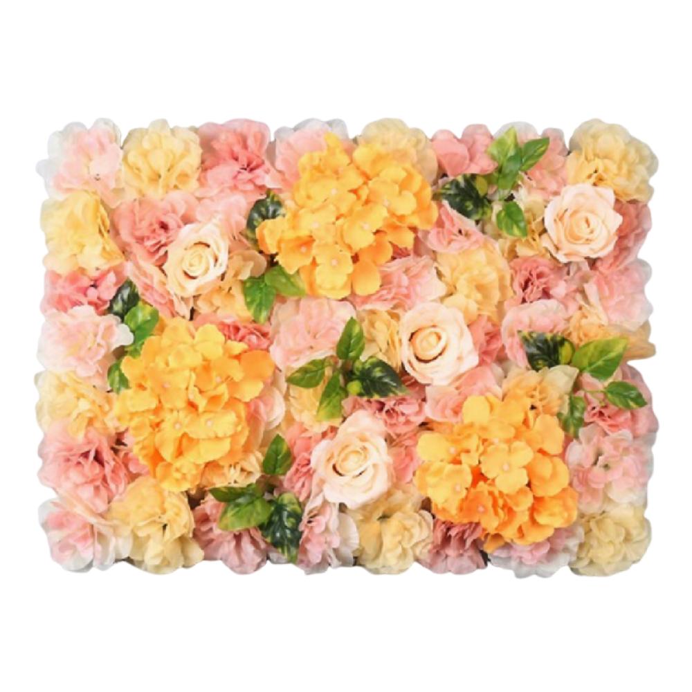 60X40cm Artificial Flower Wall Panels Handmade Silk Rose Flower Wall  Home Decor