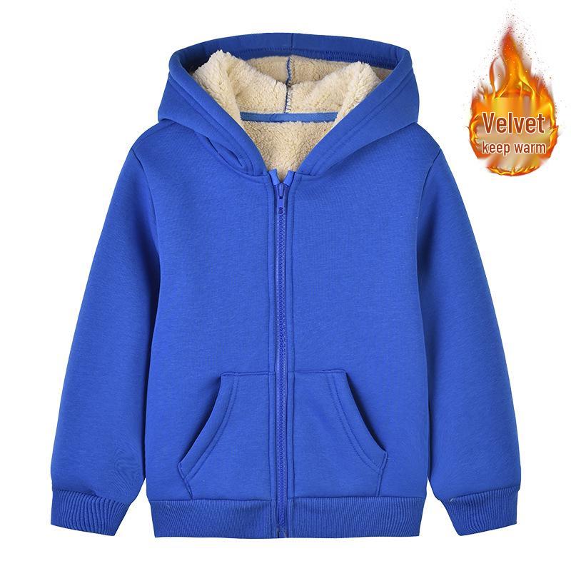 

Детское пальто из овечьей шерсти - Унисекс Осень/Зима 2025 Утепленное Теплое Модное Цельное 140 cm