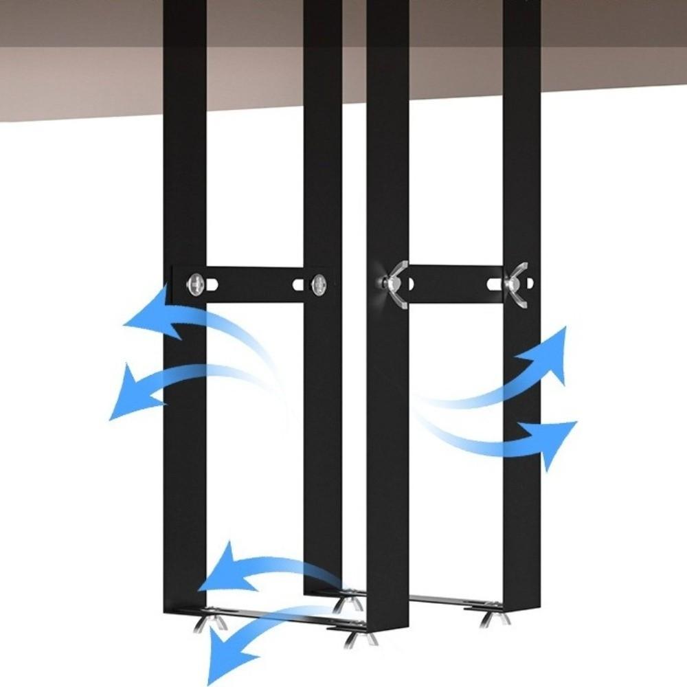 Monitor Bracket Steel Universal PC Case Holder Sturdy Radiative Computer Mainframe Hanger Rustproof Adjustable CPU Stand Home PC