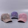 Mesh Rhinestone Baseball Cap Breathable Duck Tongue Hat Hip Hop Woman Shiny Cap  Leisure Activities