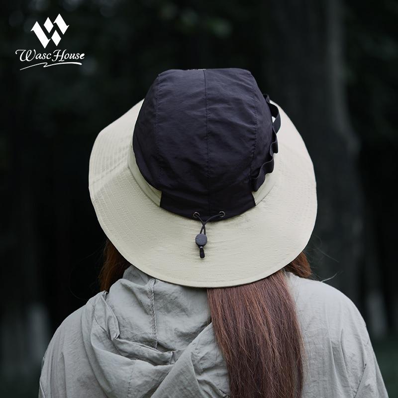 New bucket hat color matching sun protection hat men and women summer hiking camping quick drying mountaineering hat couple leisure basin hat