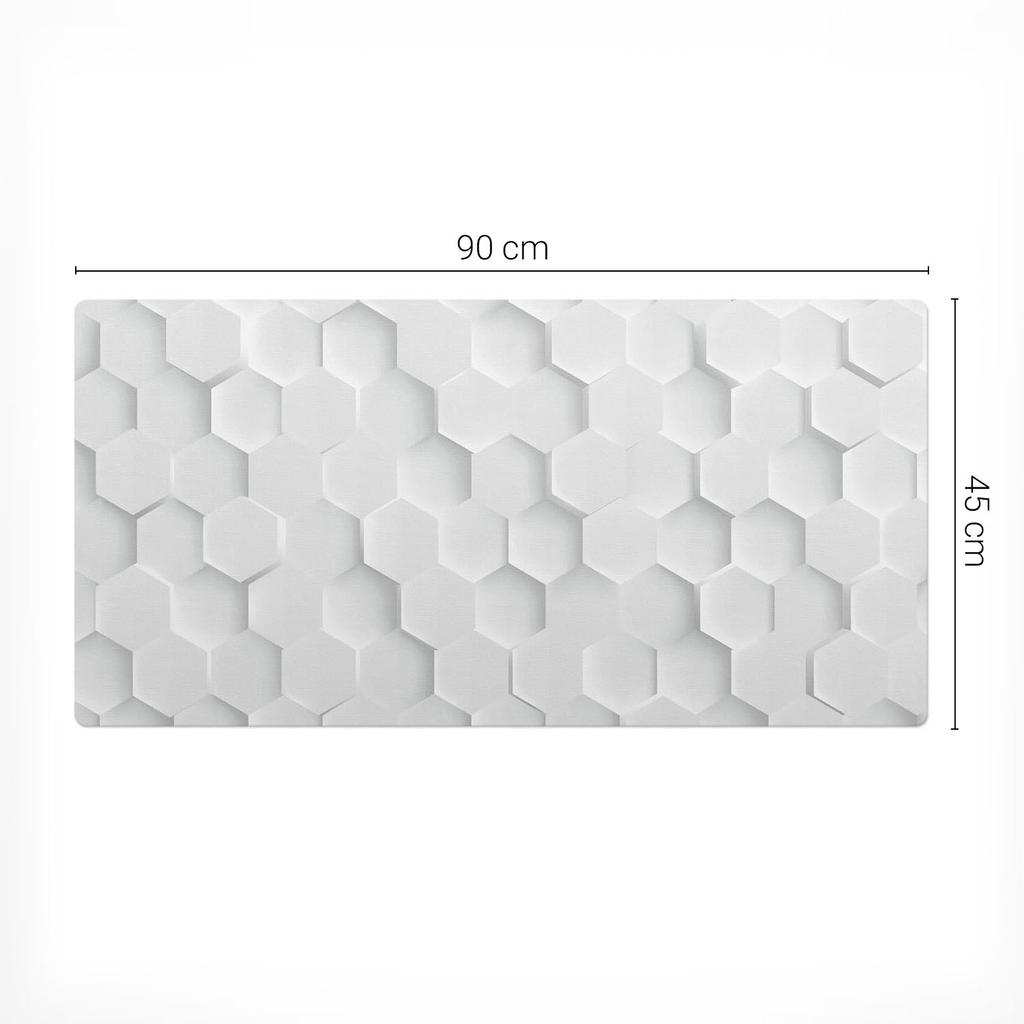 Vinyl Protective Workplace Mat Honeycomb 3D 90x45 cm